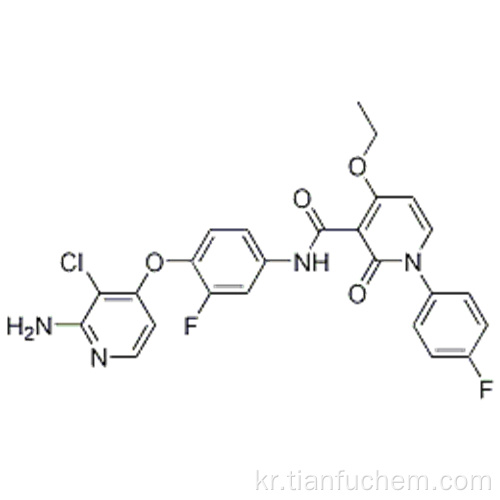 N- [4 - [(2- 아미노 -3- 클로로 피리딘 -4- 일) 옥시] -3- 플루오로 페닐] -4-에 톡시 -1- (4- 플루오로 페닐) -2- 옥소 -1,2- 디 히드로 피리딘 -3 - 카 복사 미드 CAS 1025720-94-8